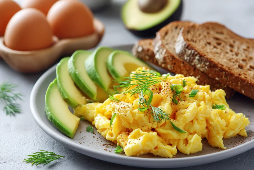 3. Desayuno Rico en Proteínas y Grasas Saludables